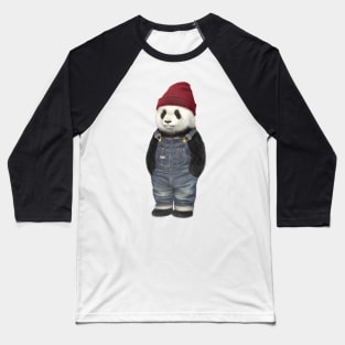 Red beenie panda Baseball T-Shirt